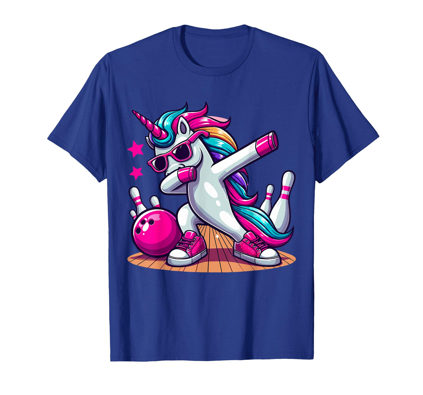 Dabbing Unicorn Bowling T-Shirt