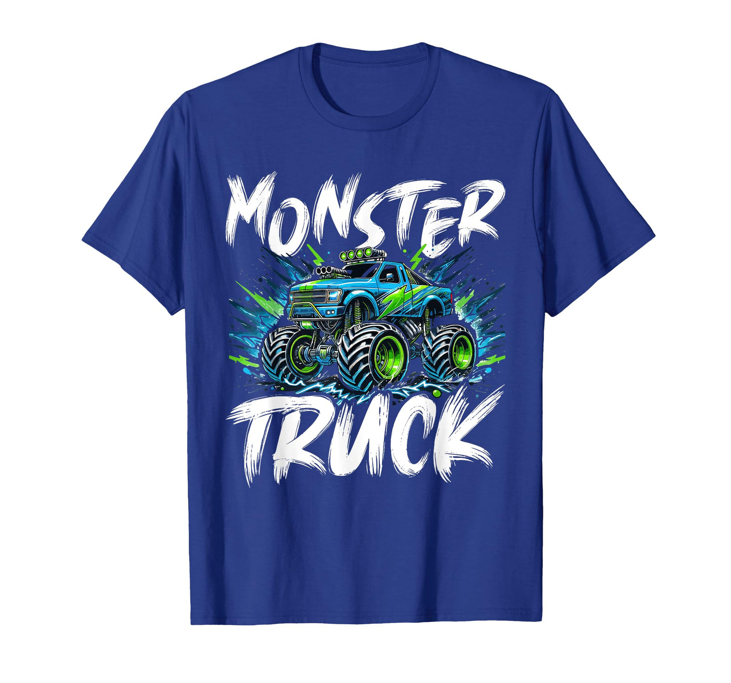 Monster Truck Men Kids Boys T-Shirt