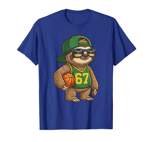 Sloth Basketball 67 Gen Alpha Slang Sports Men Boys Kids T-Shirt