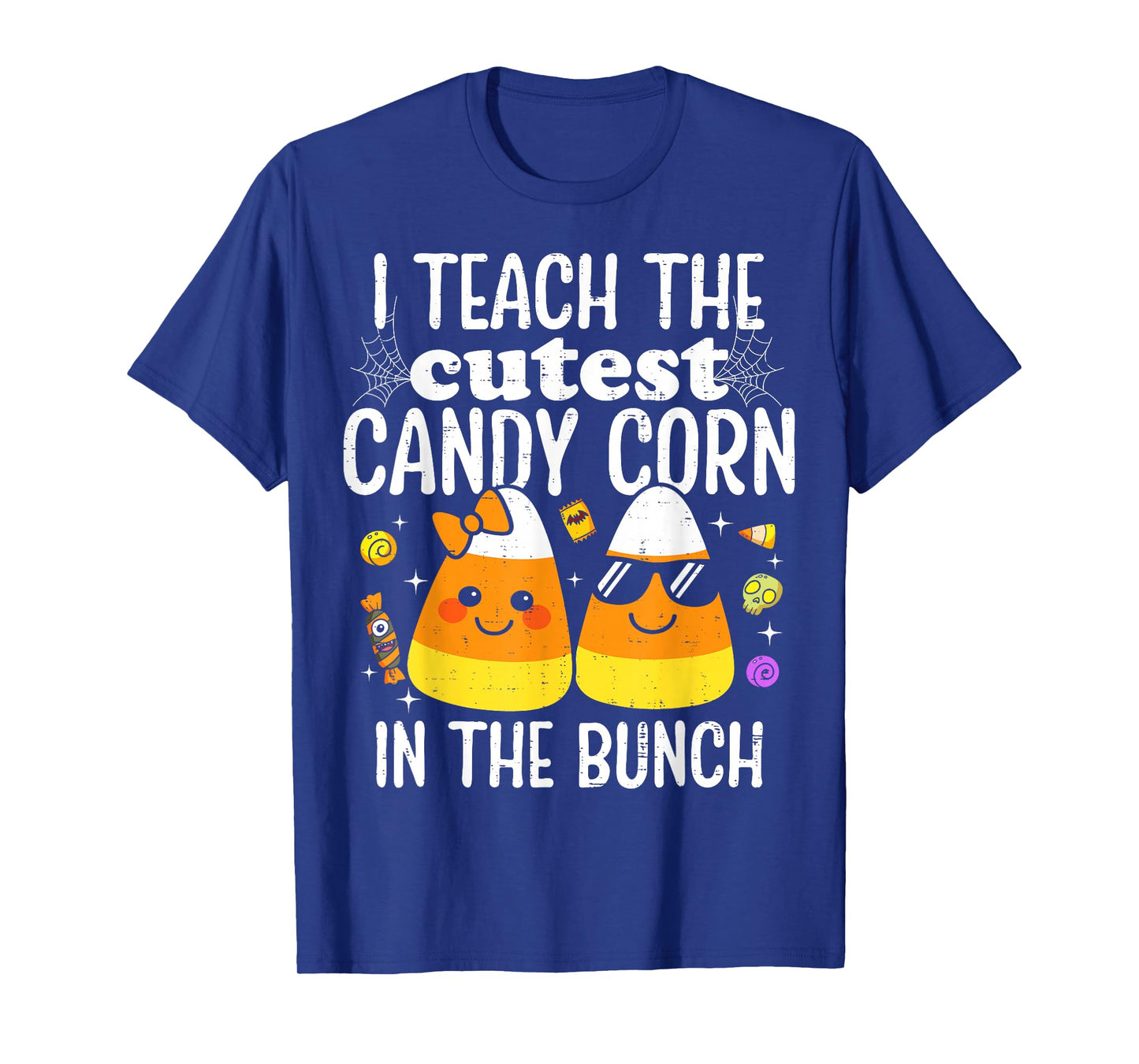 Halloween Teacher Cutest Candy Corn Retro Spooky Teachers T-Shirt