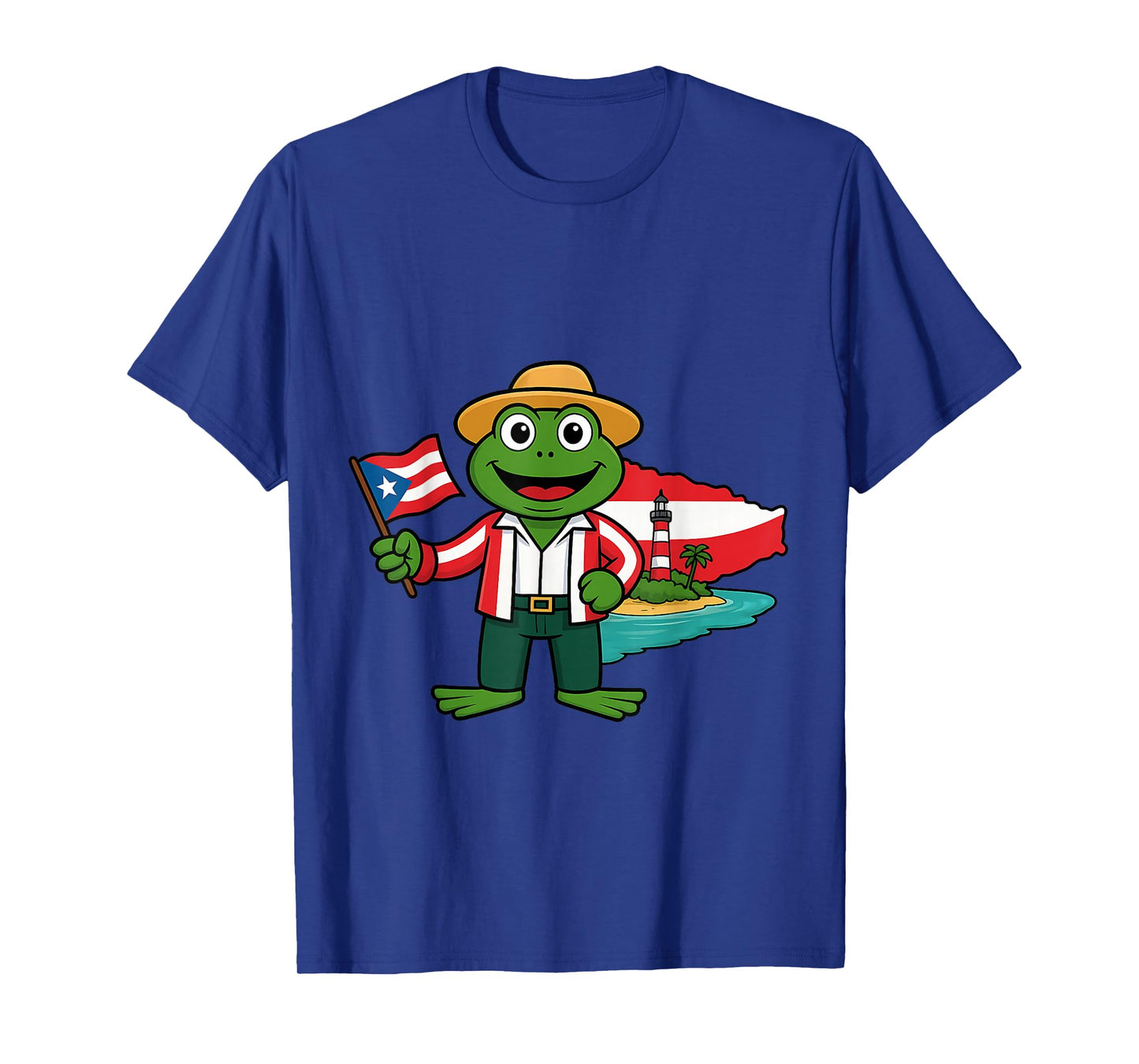 Puerto Rico Coqui Frog Flag Shirt for Men Women Kids T-Shirt