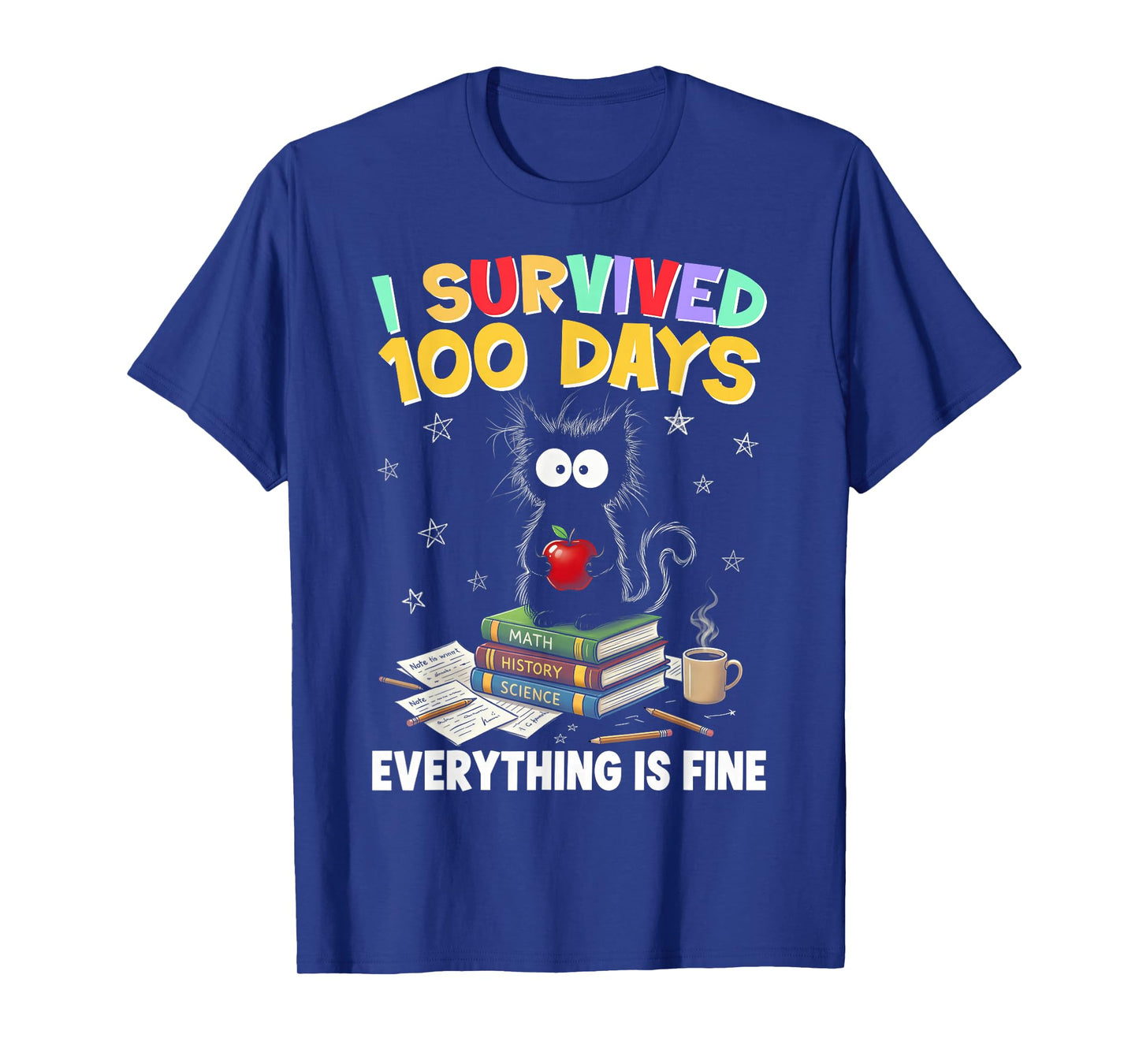 I Survived 100 Days of School Teacher & Kids T-Shirt
