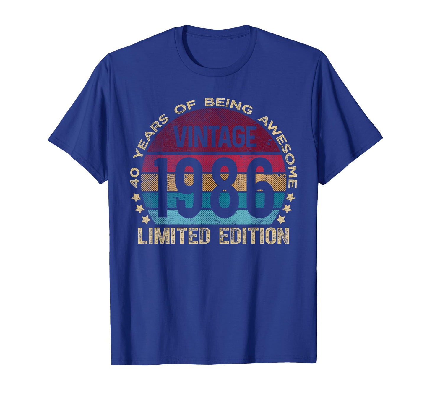 40 Year Old Gifts Vintage 1986 Limited Edition 40th Birthday T-Shirt