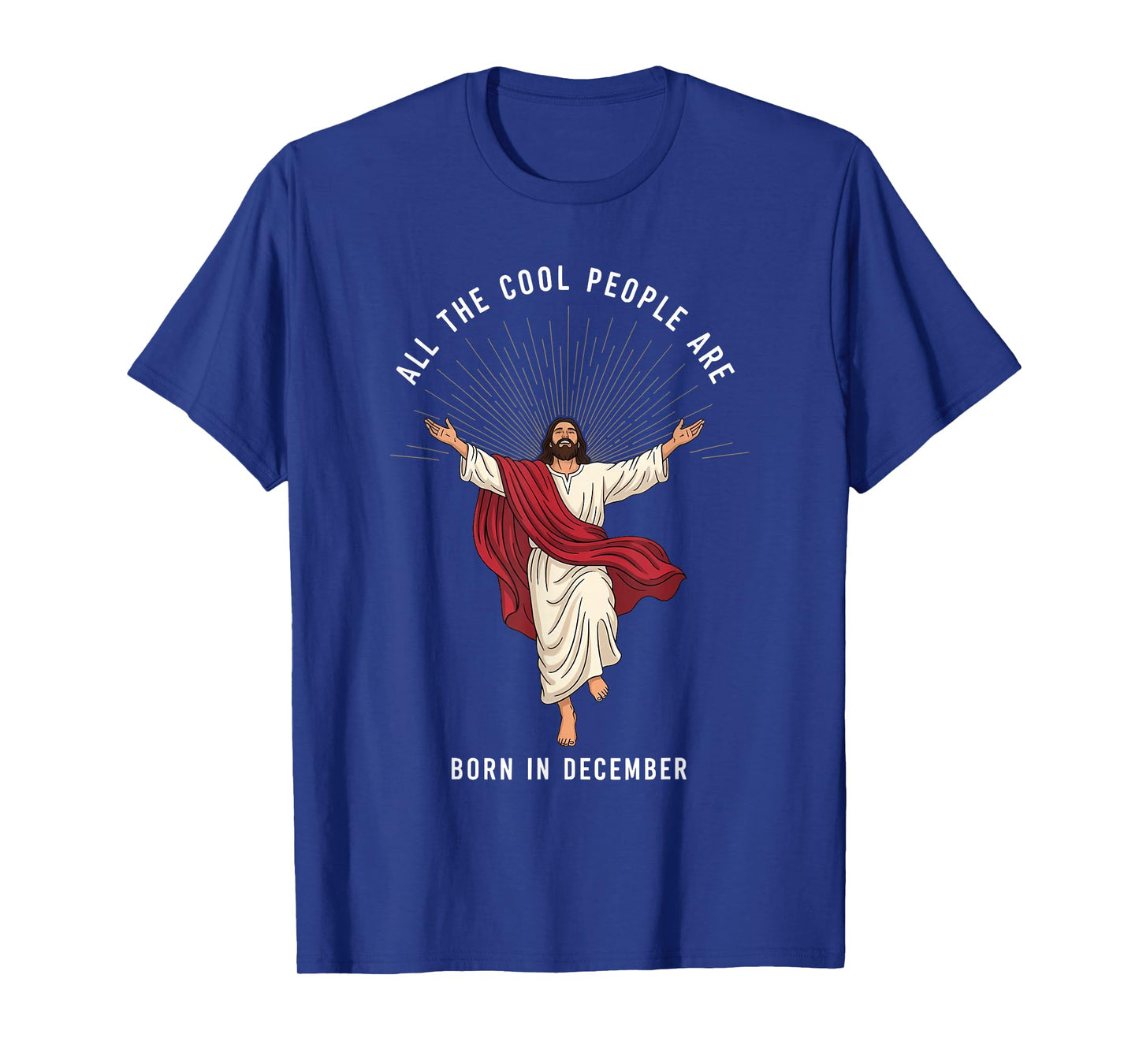 Cool People are Born in December Christian Christmas Jesus T-Shirt