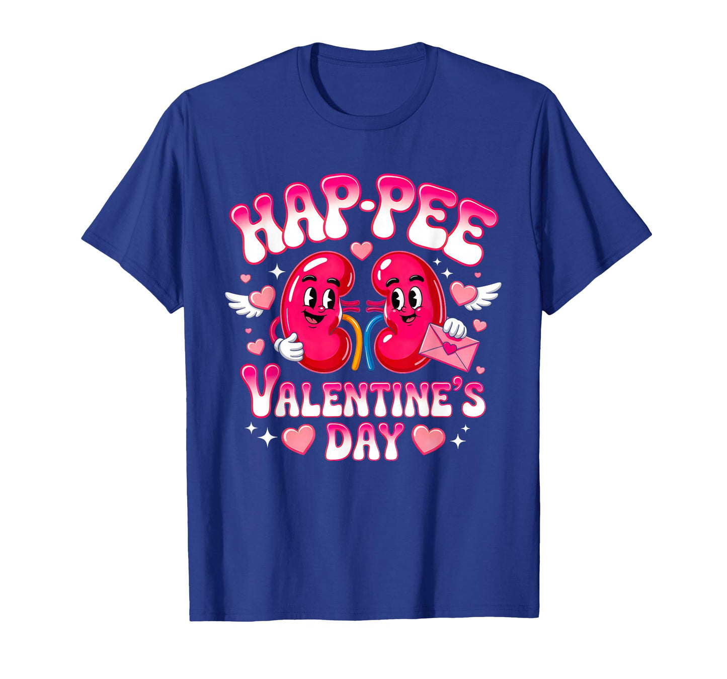 Funny Kidney Hap Pee Valentine Urology Nurse Dialysis Crew T-Shirt