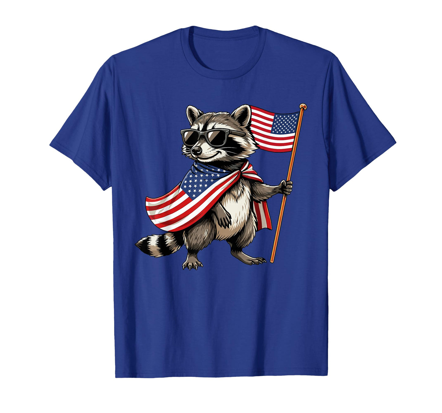 USA American Raccoon Men Women Kids Patriotic 4th of July T-Shirt