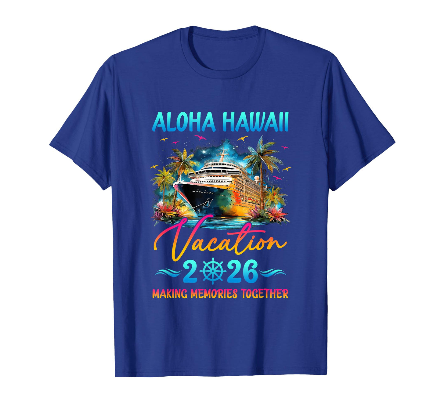 Aloha Hawaii Family Vacation 2026 Matching Group Summer T-Shirt