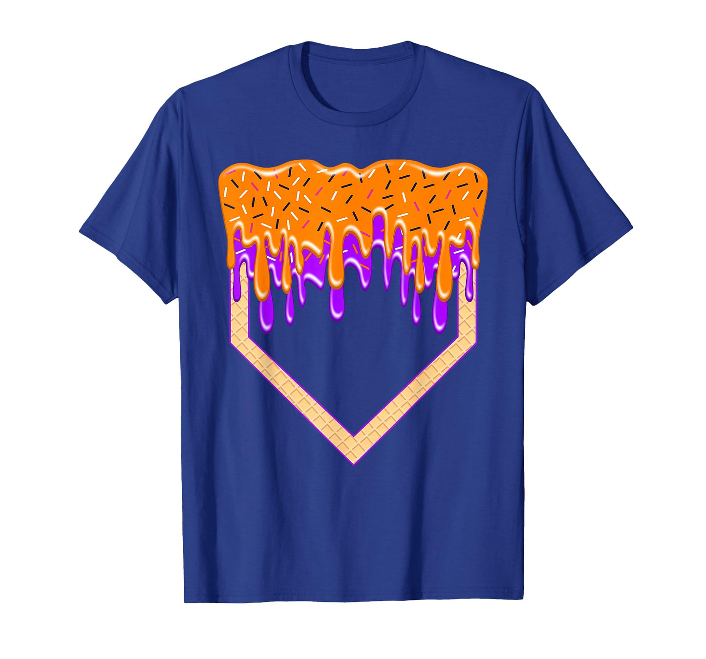 Halloween Baseball Home Plate Drip Baseball Lifestyle Boys T-Shirt