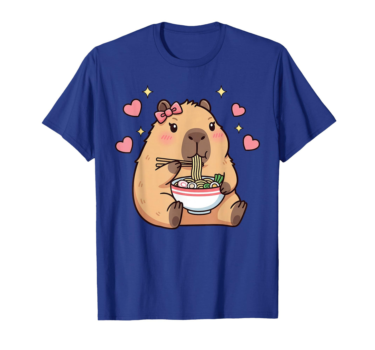 Cute Girls Capybara Ramen Kawaii Tea Kawaii Capy Lover Kids T-Shirt