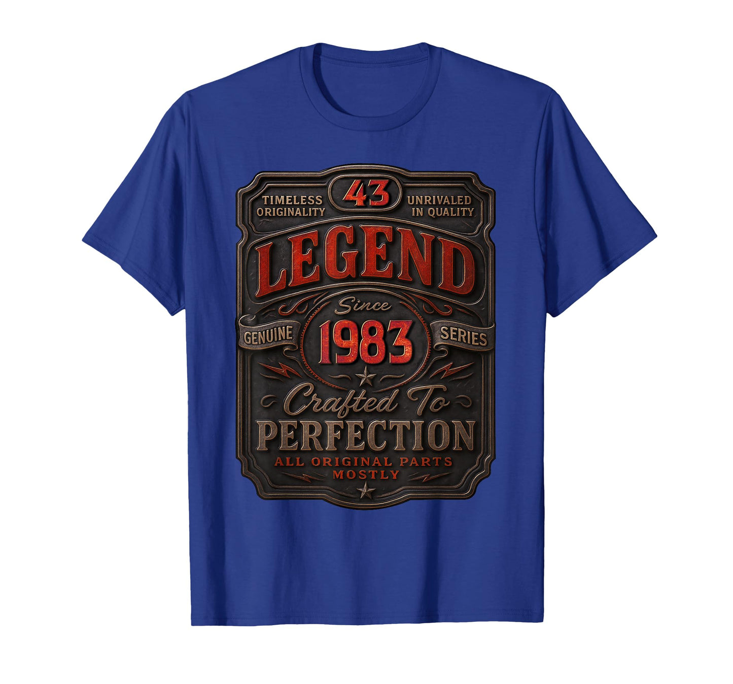 Vintage 1983 Limited Edition Shirt 43 Year Old 43rd Birthday T-Shirt
