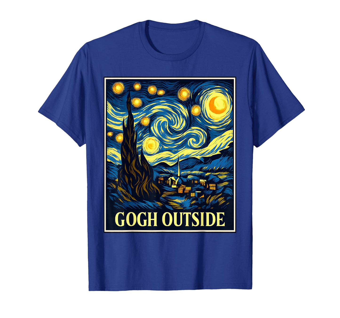 Gogh Outside Starry Starry Night Vincent Van Gogh T-Shirt T-Shirt