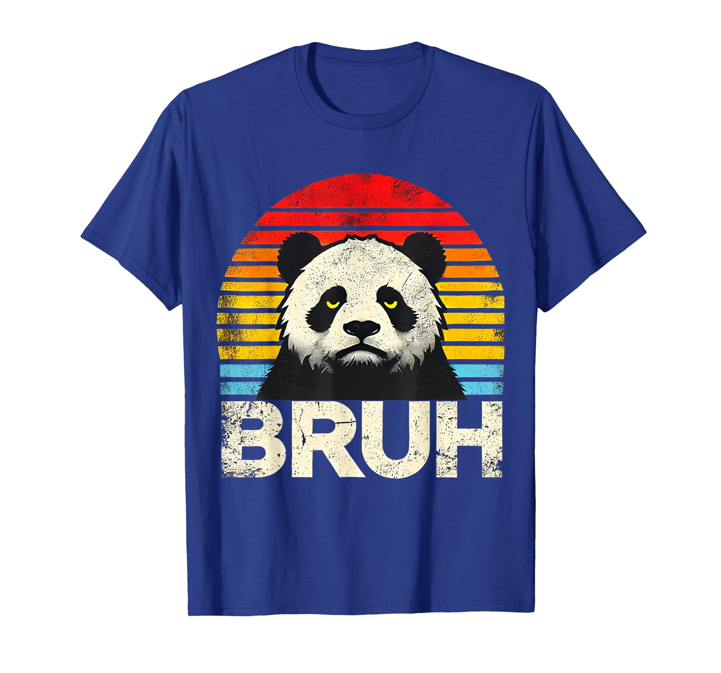Funny Grumpy Panda Bruh Meme – Vintage Humorous Panda T-Shirt