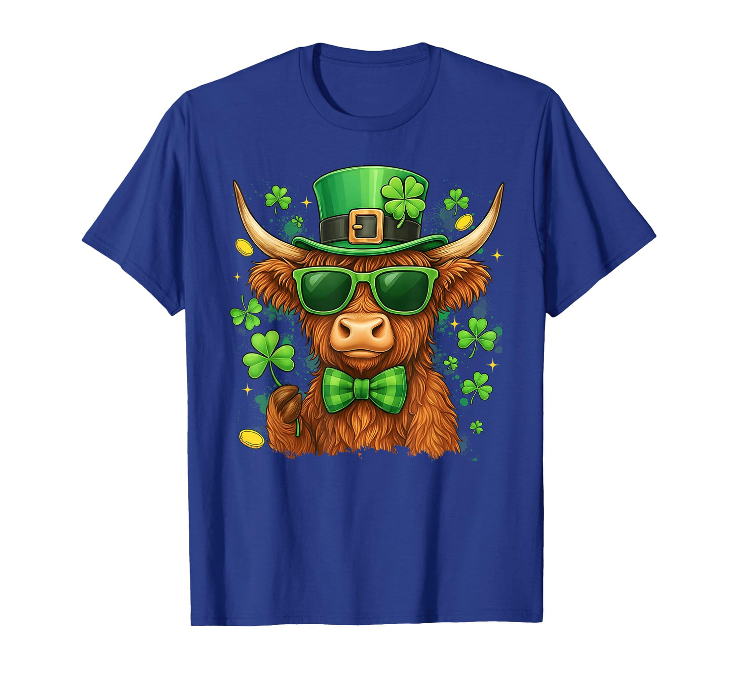 St. Patricks Day Funny Heifer Cow Shamrocks Men Women Kid T-Shirt