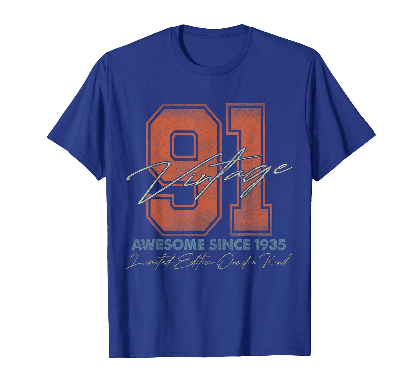 91 Year Old Gifts Vintage 1935 Limited Edition 91st Birthday T-Shirt