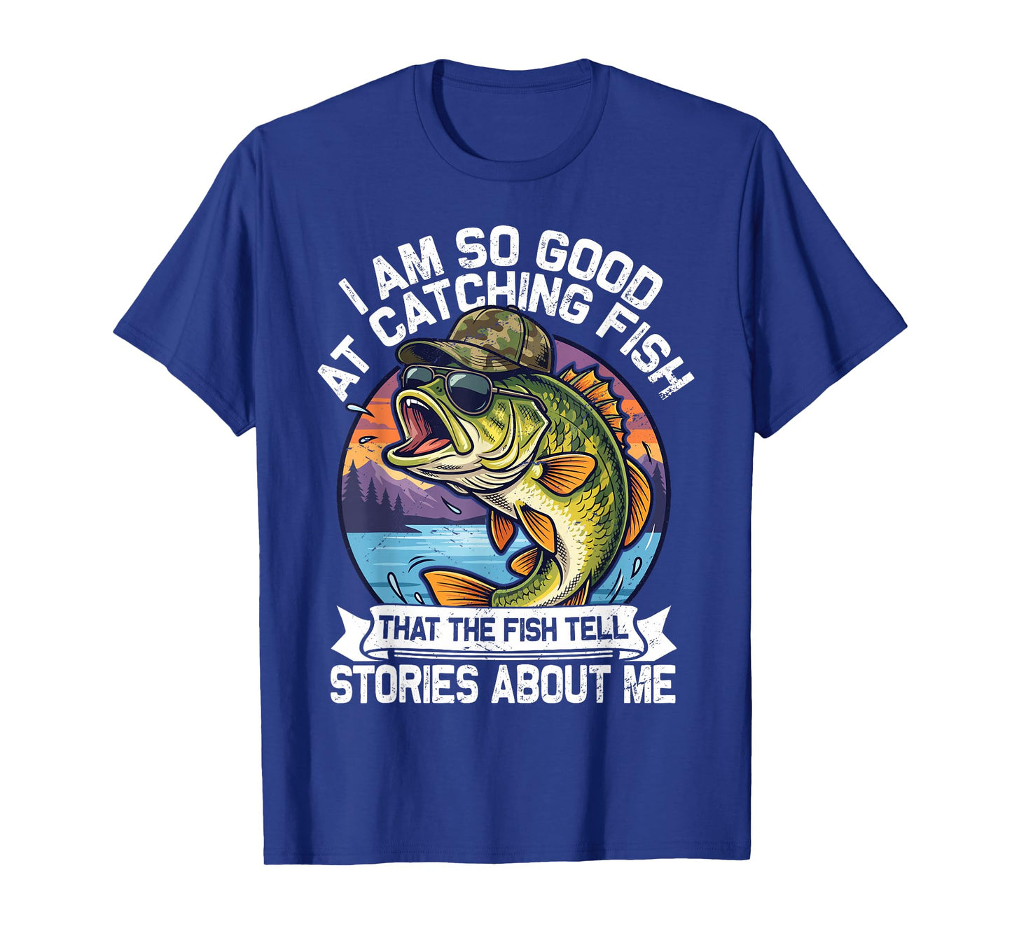 Funny Fishing Dad Men Funny Reel Cool Fish Bass Fishing T-Shirt