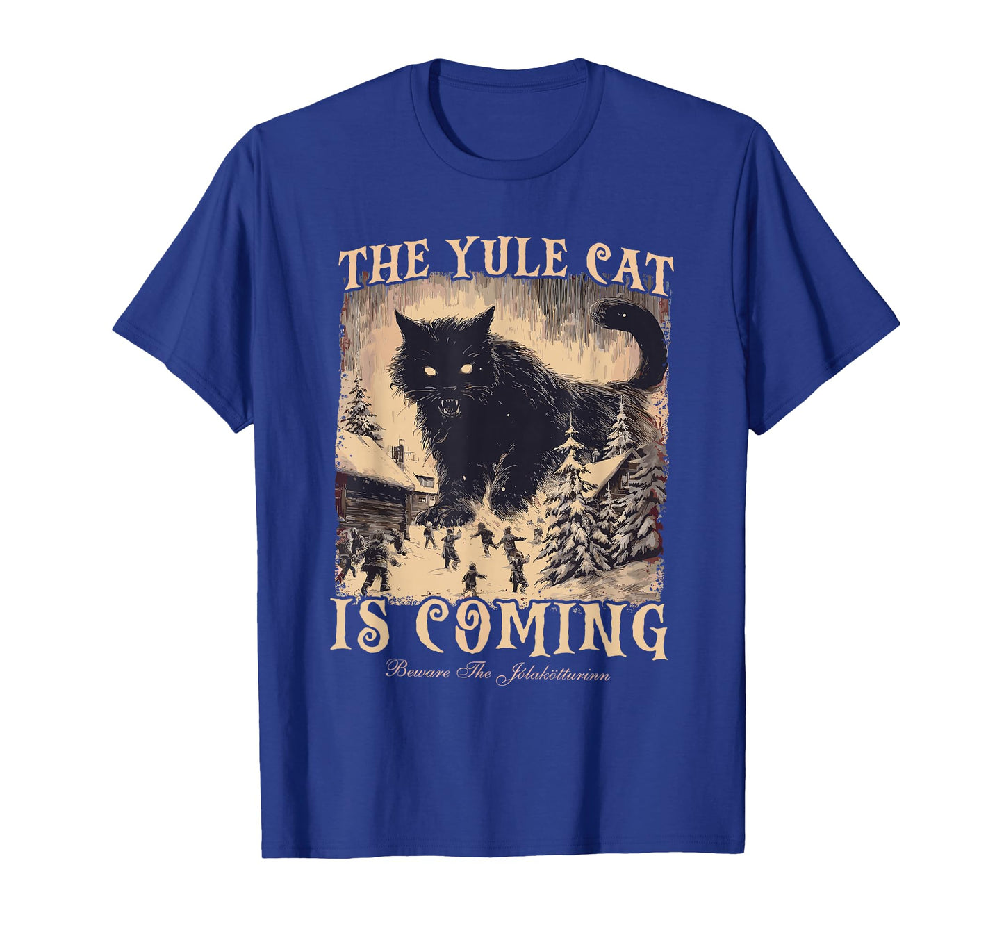 The Yule Cat is Coming Icelandic Christmas Cat Mom Cat Lover T-Shirt