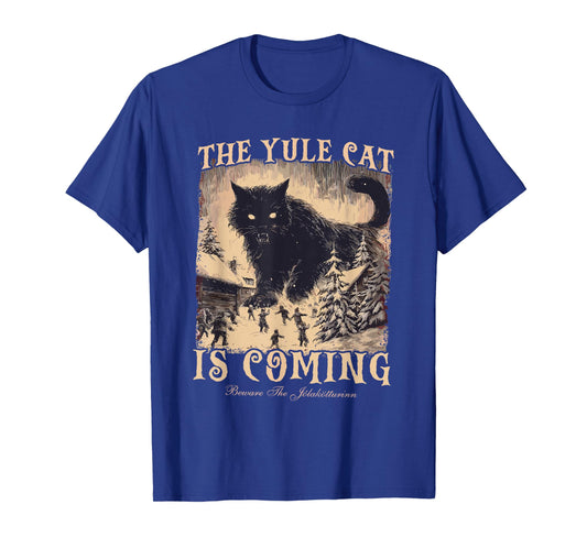 The Yule Cat is Coming Icelandic Christmas Cat Mom Cat Lover T-Shirt