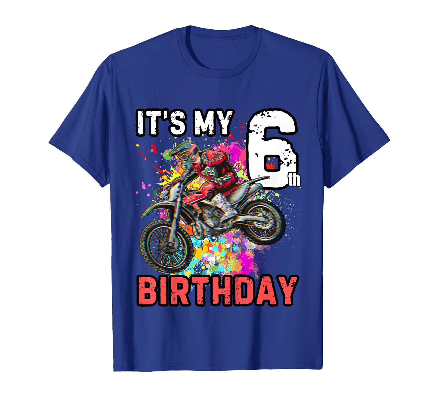 Kids It's my 6th Boy Birthday Dirt Bike MX Motocross Birthday T-Shirt