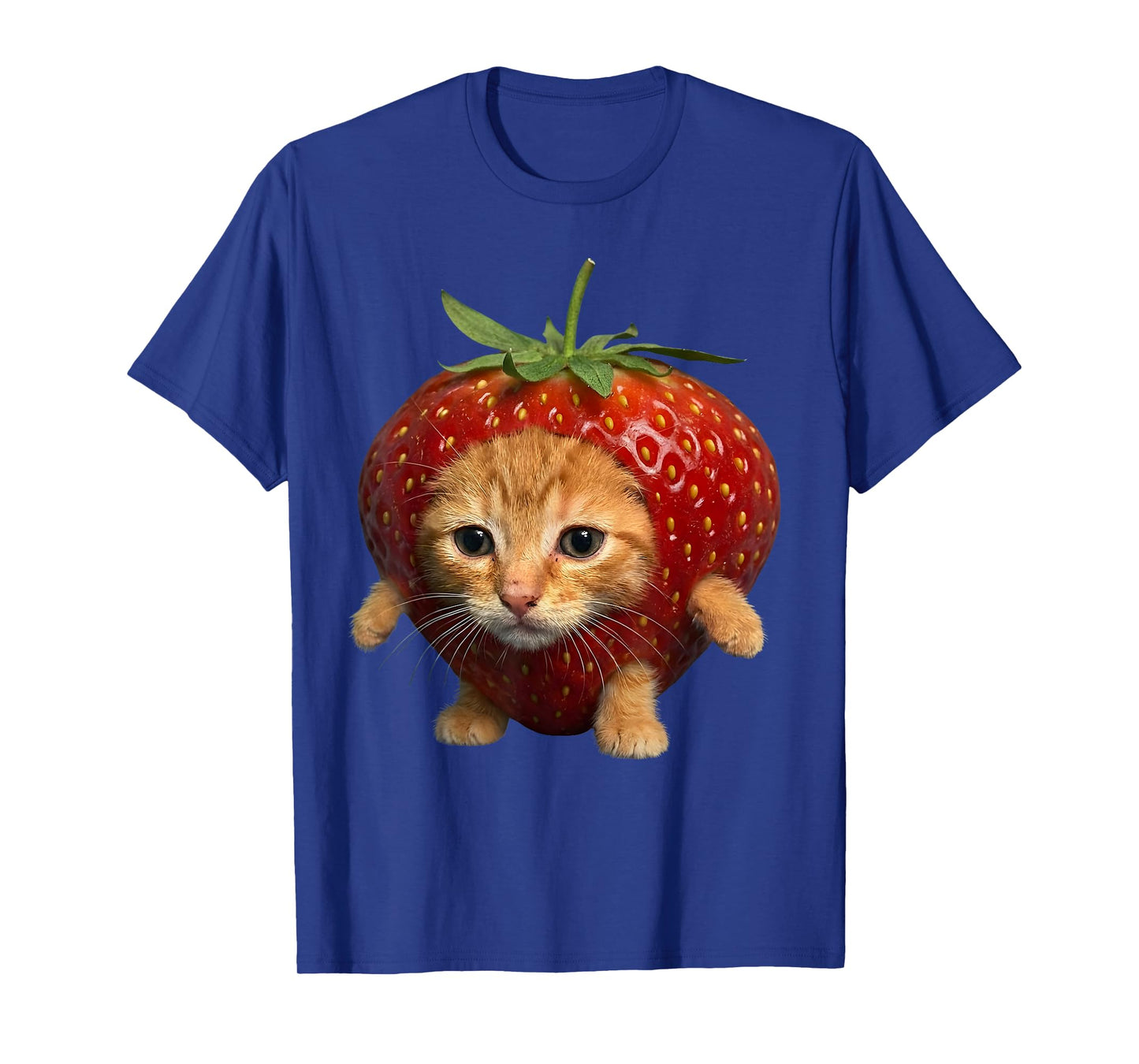 Cute Strawberry Cat Happy strawberrycat Meme Kitty Cat Lover T-Shirt