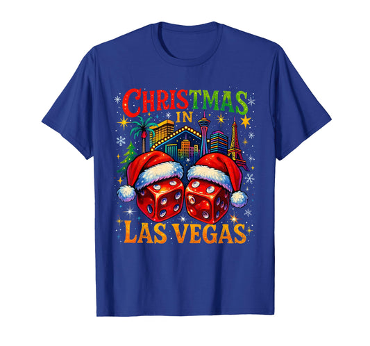 Christmas in Las Vegas Funny Holiday Design T-Shirt