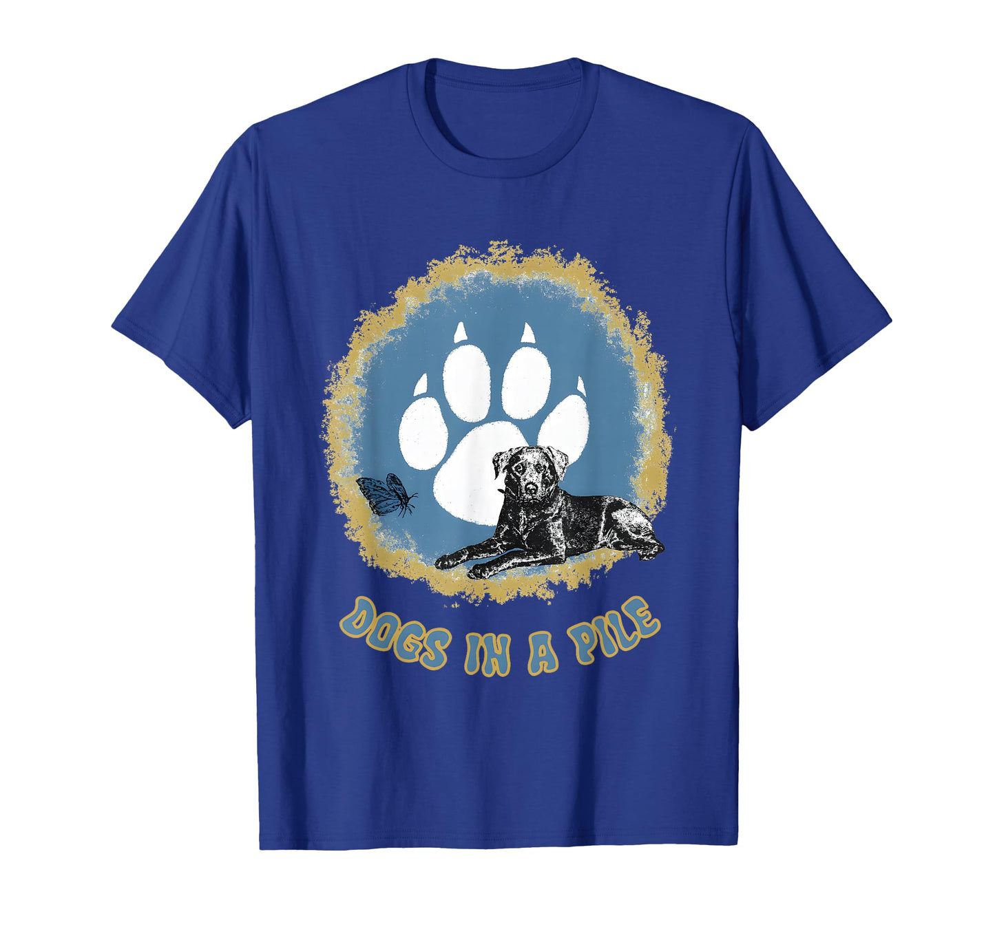 Dogs in A Pile Funny for Men Women T-Shirt