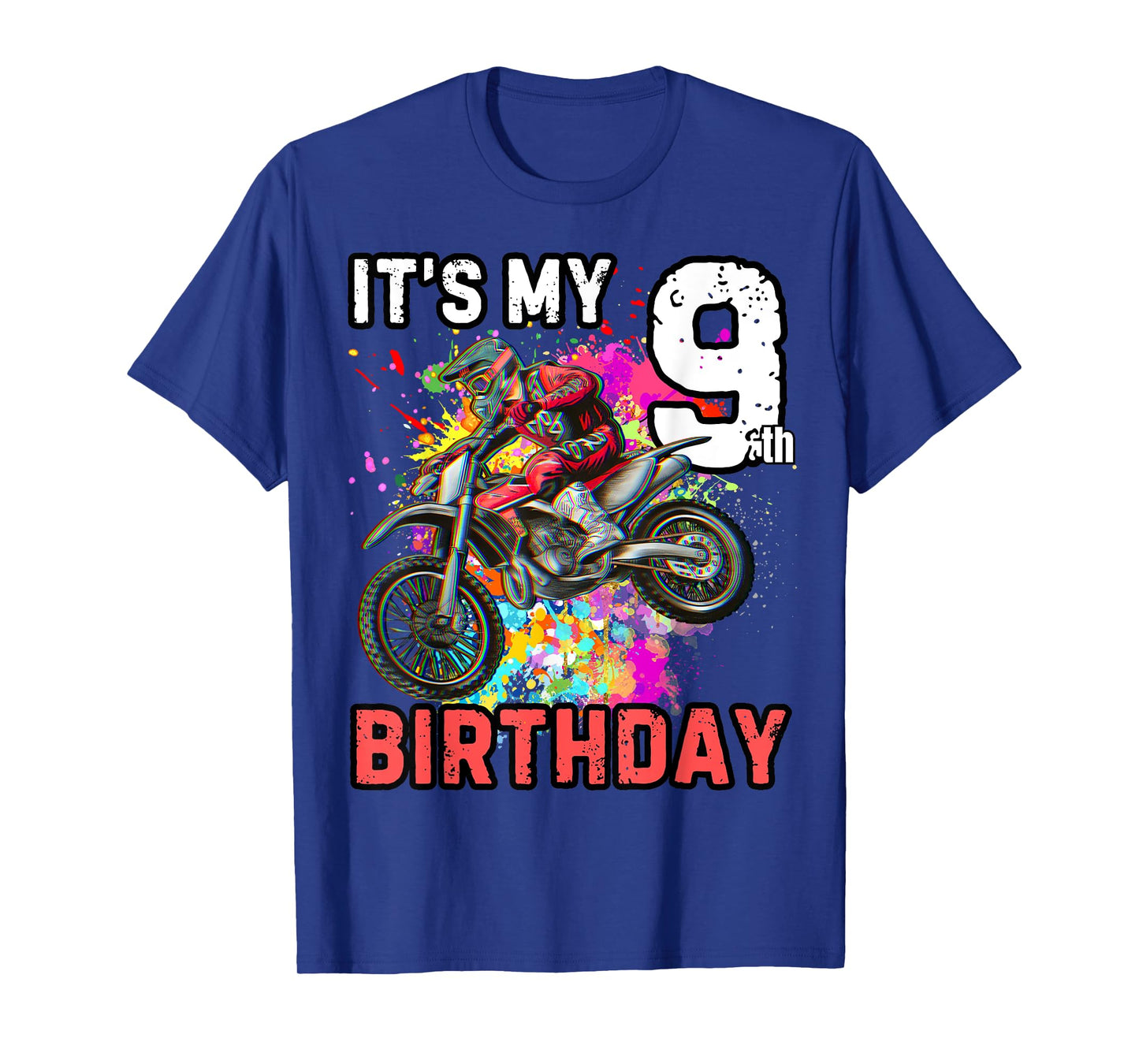 It's my 9th Boy Birthday Dirt Bike MX Motocross Birthday T-Shirt