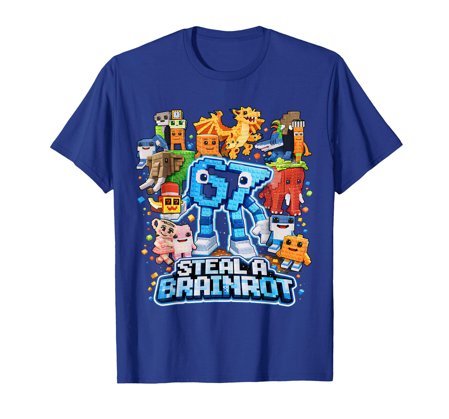 Six Seven 67 Steal a Brainrot Meme Gifts for Boys Kids Teen T-Shirt