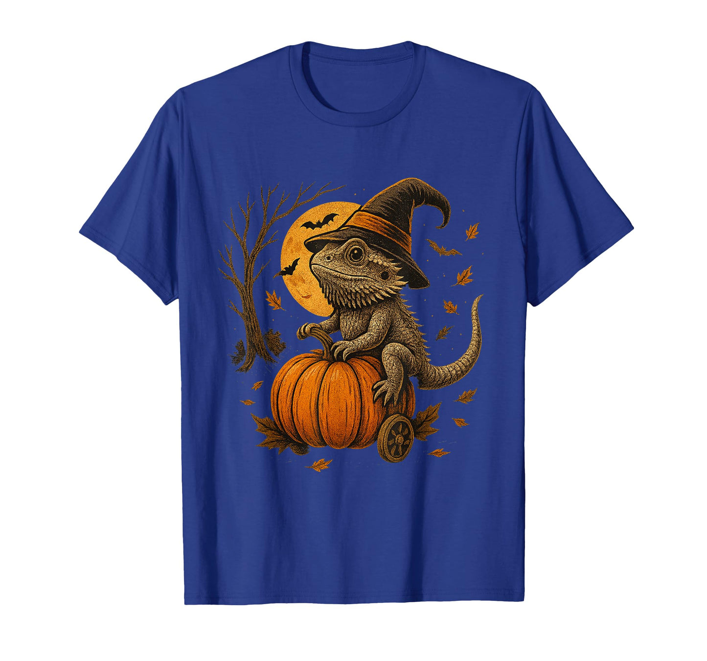 Bearded Dragon Halloween Pumpkin Witch Fall Costume T-Shirt