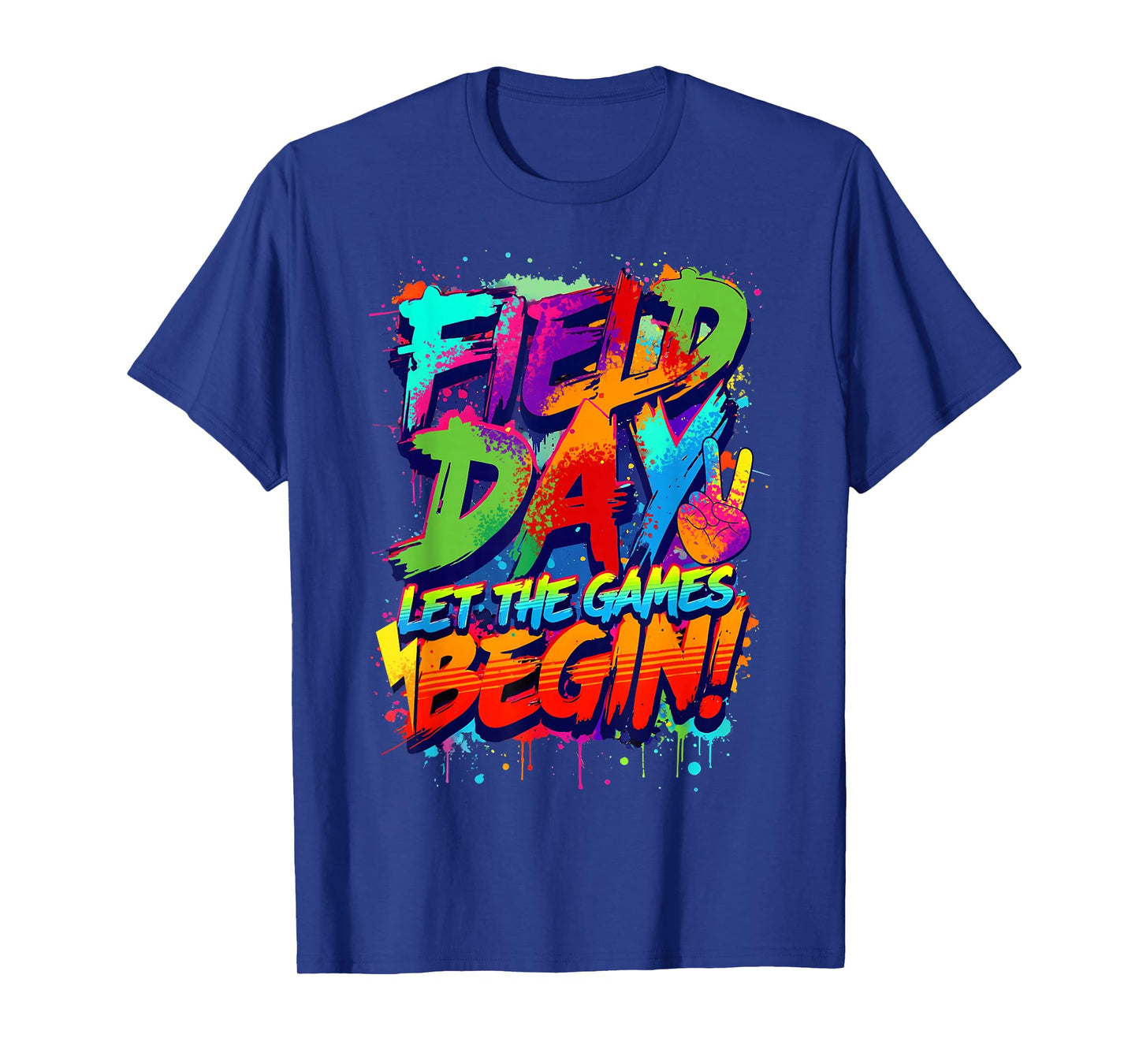 Field Day 2025 Colorful Let The Games Begin Field Trip T-Shirt