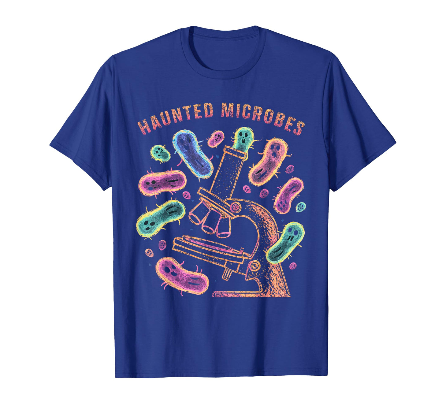 haunted microbes, funny microbiology halloween T-Shirt