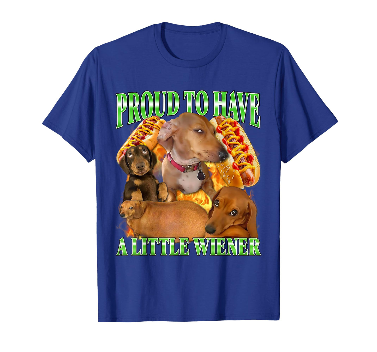 Proud to Have A Little Wiener Funny Offensive Dachshund Dog T-Shirt