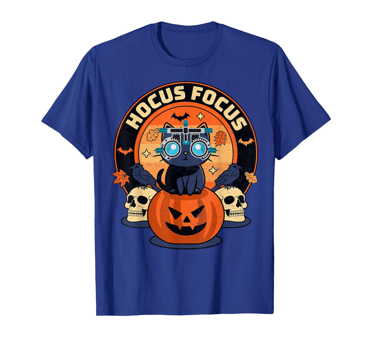 Hocus Focus Optometry Halloween Optometrist Eye Doctor Cat T-Shirt