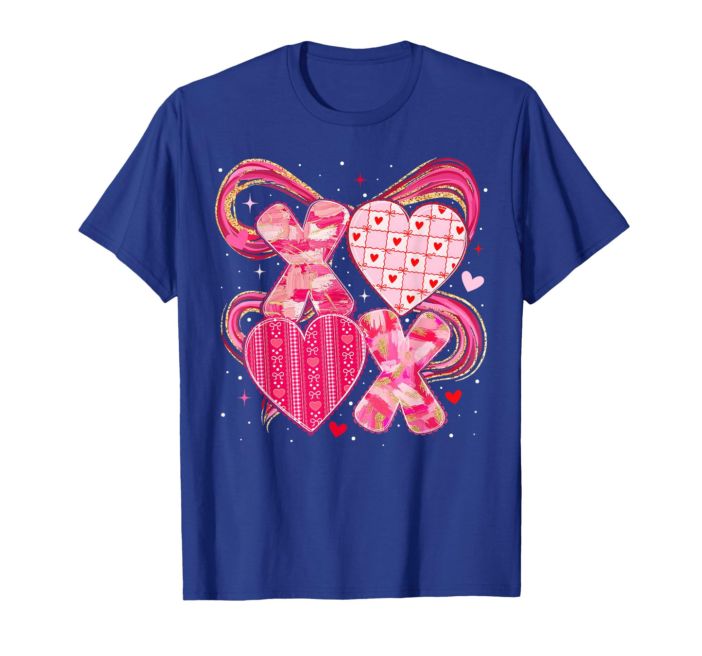 XOXO Valentine Pink Heart Coquette Bow Girl Women Kid T-Shirt