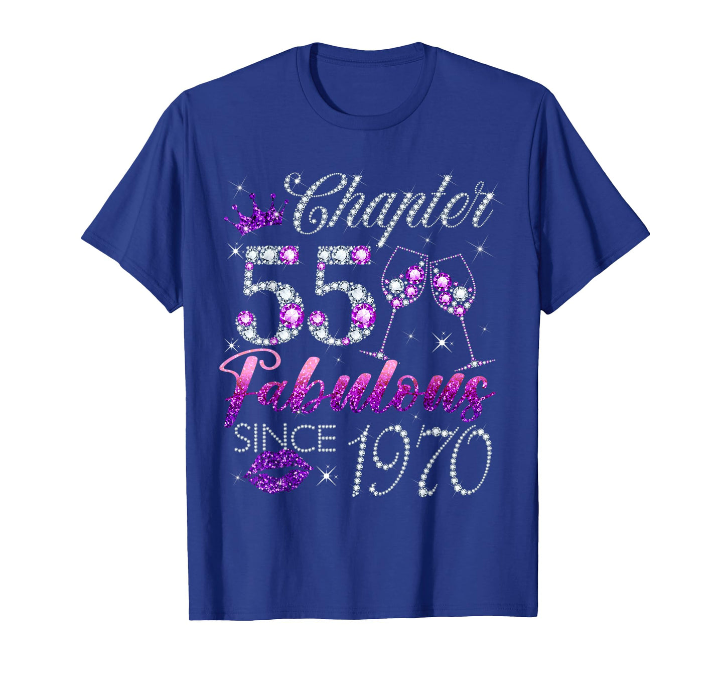 Chapter 55 Fabulous Since 1970 55 Years Old Women Lady T-Shirt