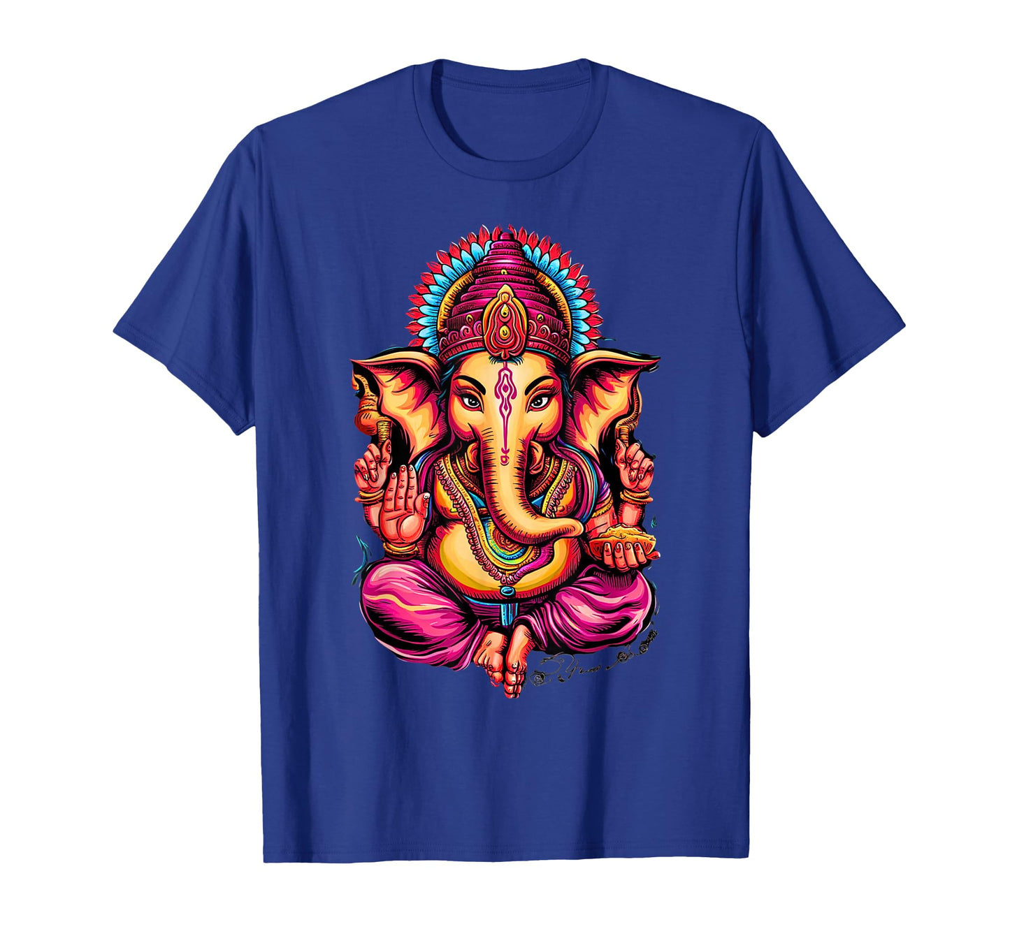 Hindu Ganesha Puja Elephant God India Meditation Yoga Murti T-Shirt