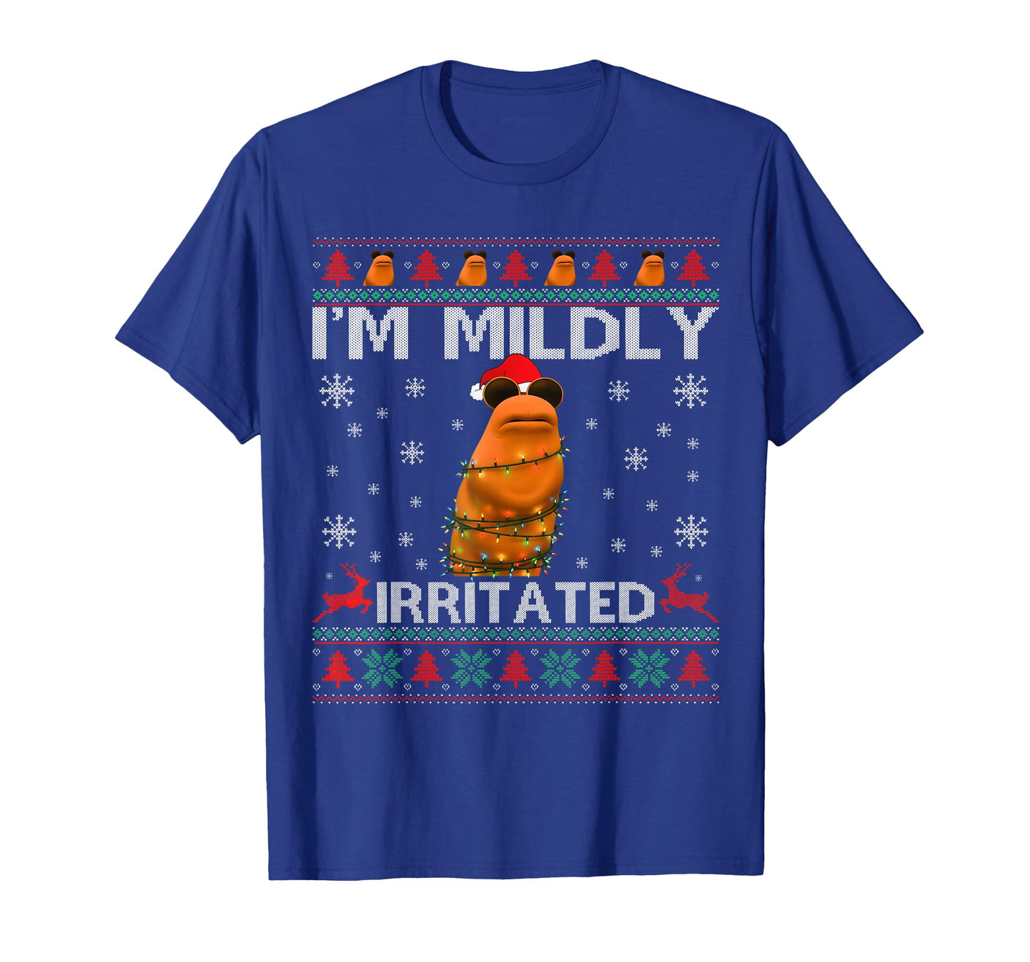 I'm Mildly Irritated Marcus The Worm Christmas Funny Meme T-Shirt