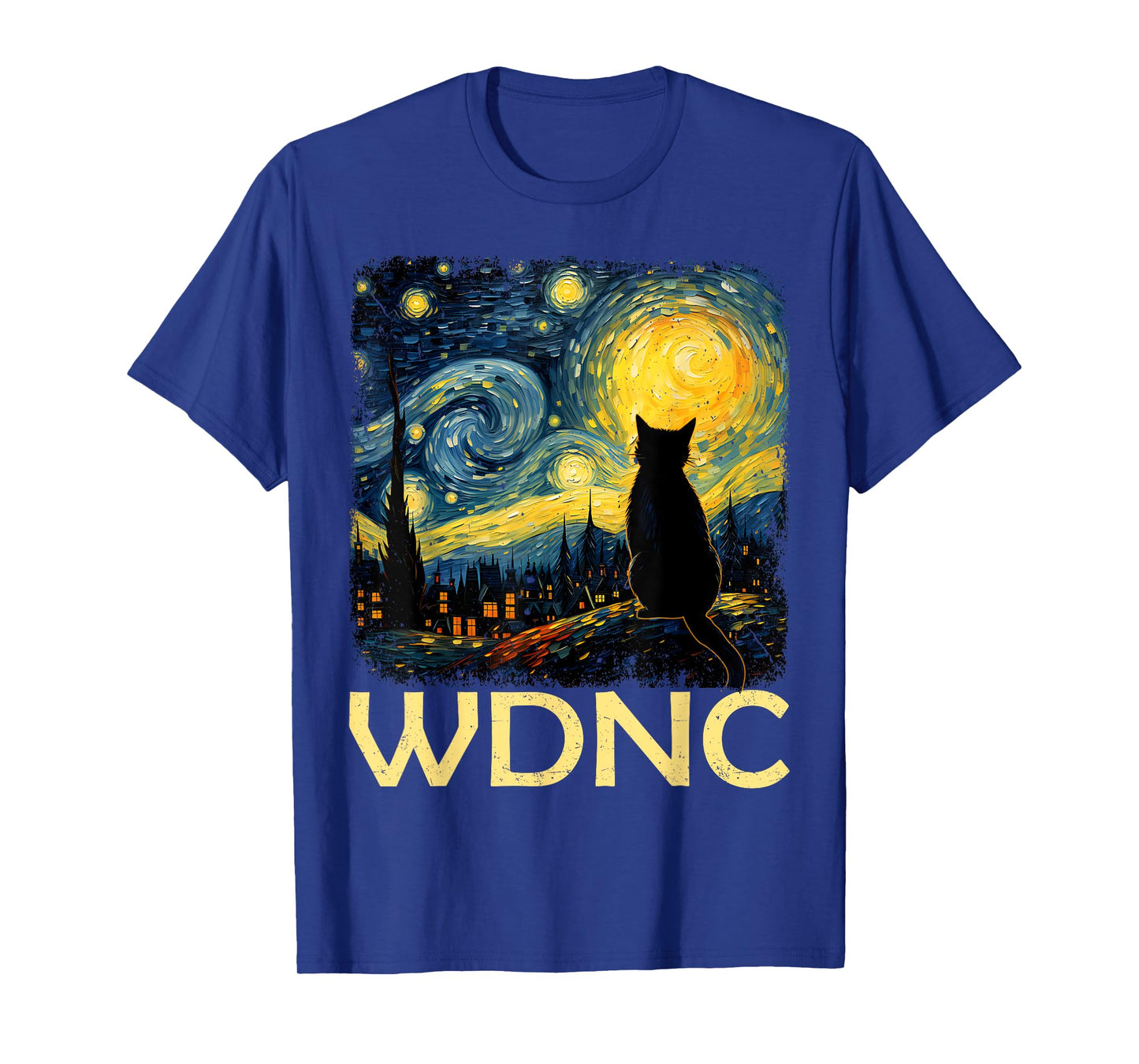 Vintage WDNC Cat Night T-Shirt
