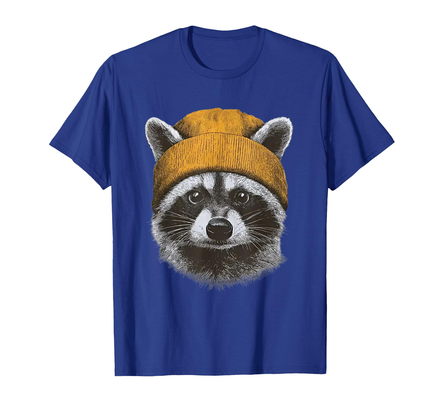 Retro Raccoon Wearing Beanie T-Shirt