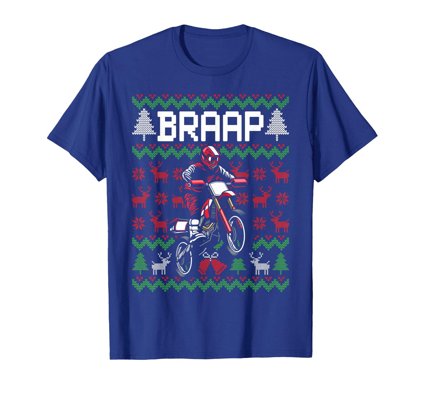 Christmas Motorcycle Motocross Braap Dirt Bike T-Shirt