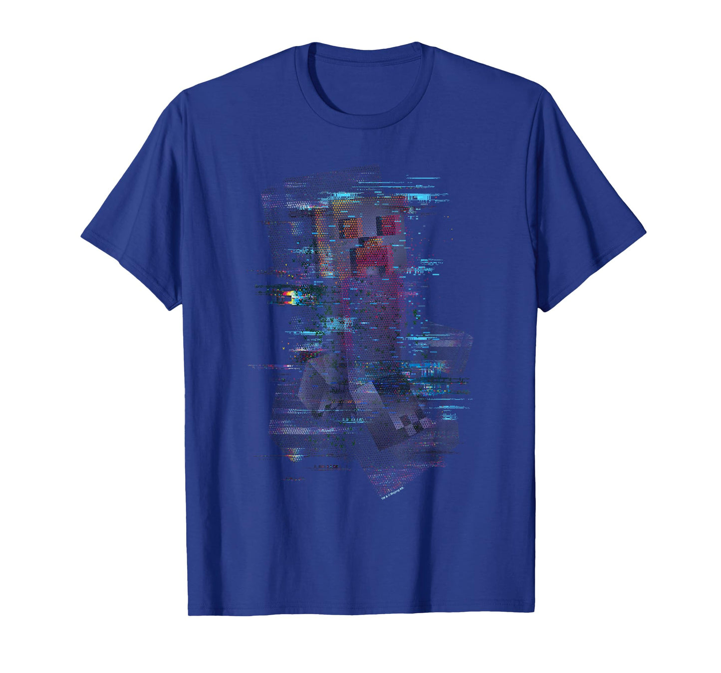 Minecraft Glitched Out Running Creeper Big Logo T-Shirt
