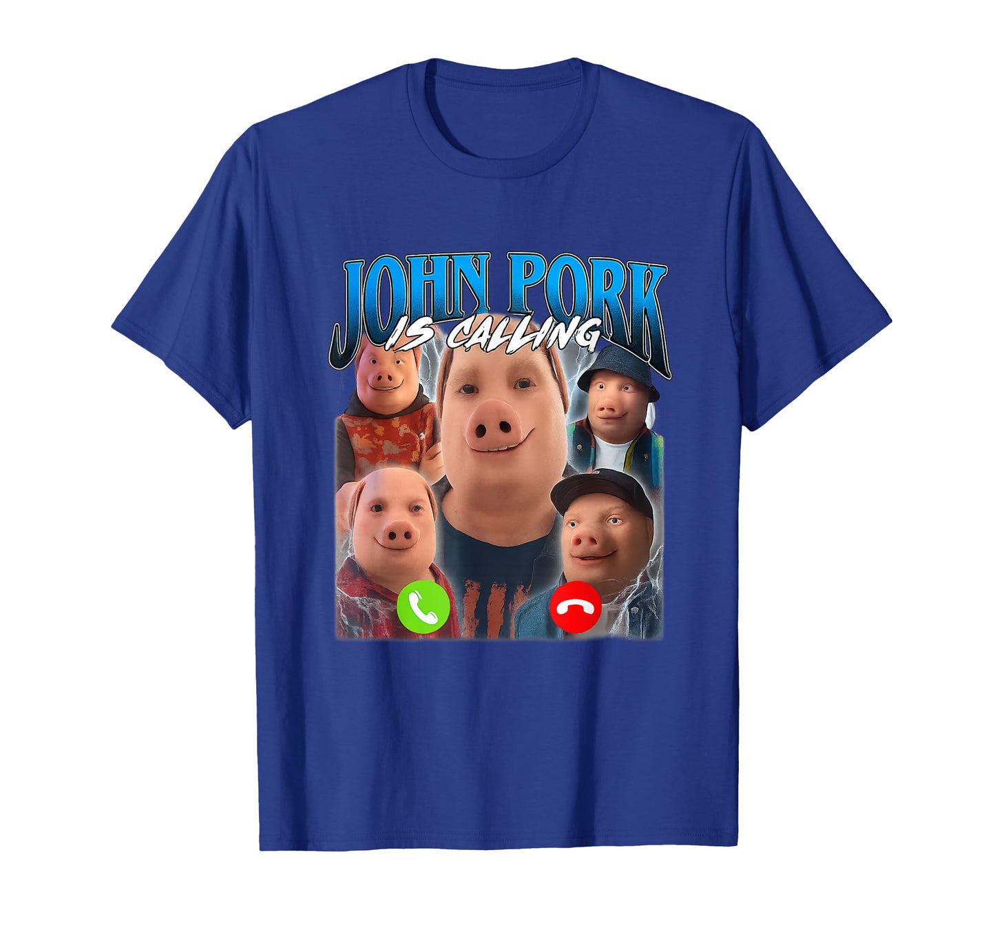 John Pork Is Calling Funny Gen Z Brainrot Trending Gag Meme T-Shirt