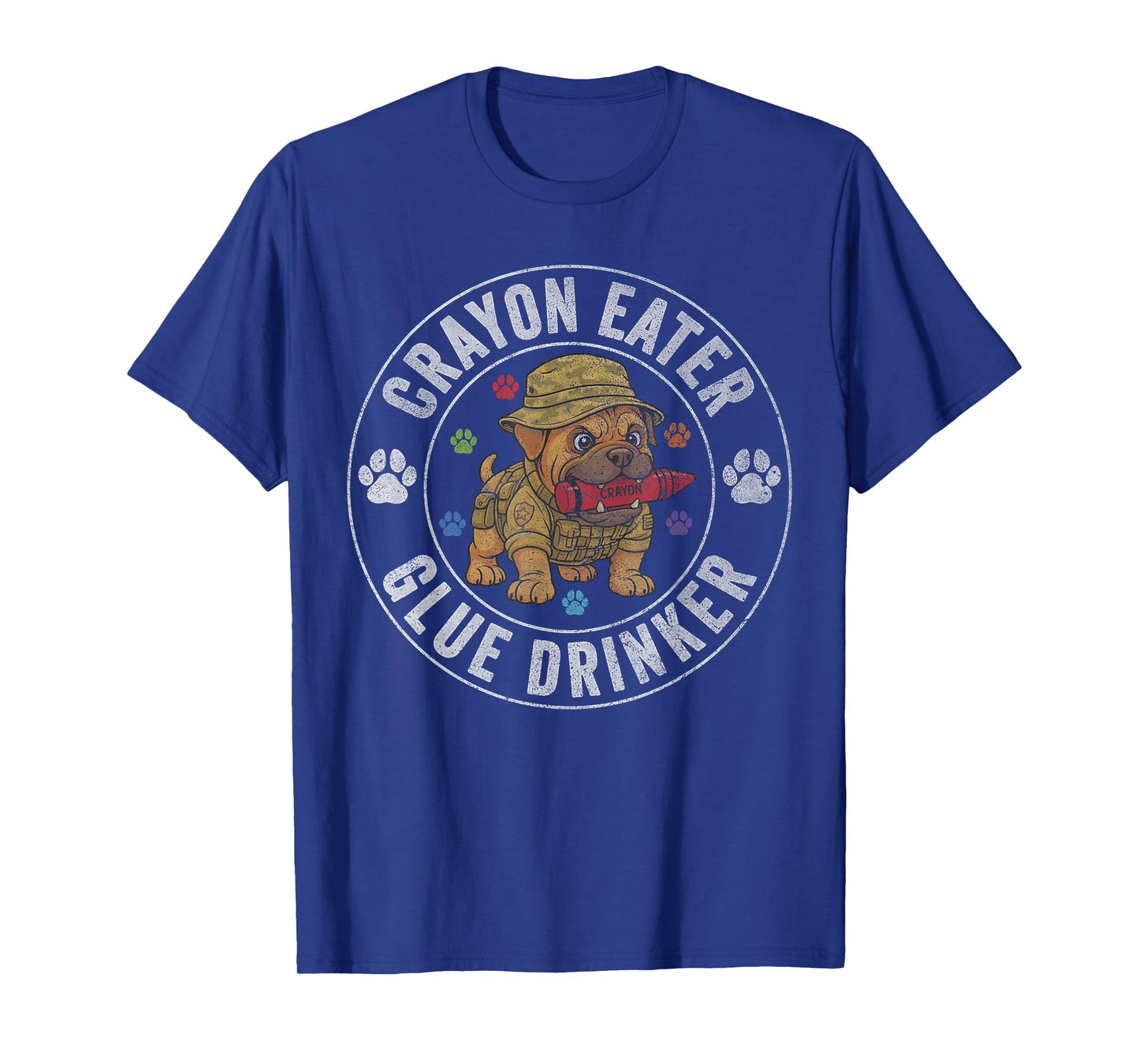 Crayon Eater Foot Grunt Soldier Military Funny Veterans Day T-Shirt
