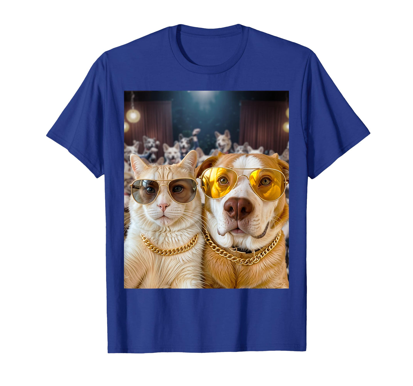 Selfie Cat Selfie Dog Party Buddies T-Shirt for Men Women Girls Kids
