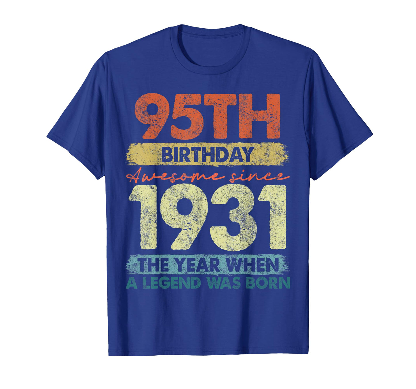 95 Year Old Gifts Vintage 1931 Limited Edition 95th Birthday T-Shirt