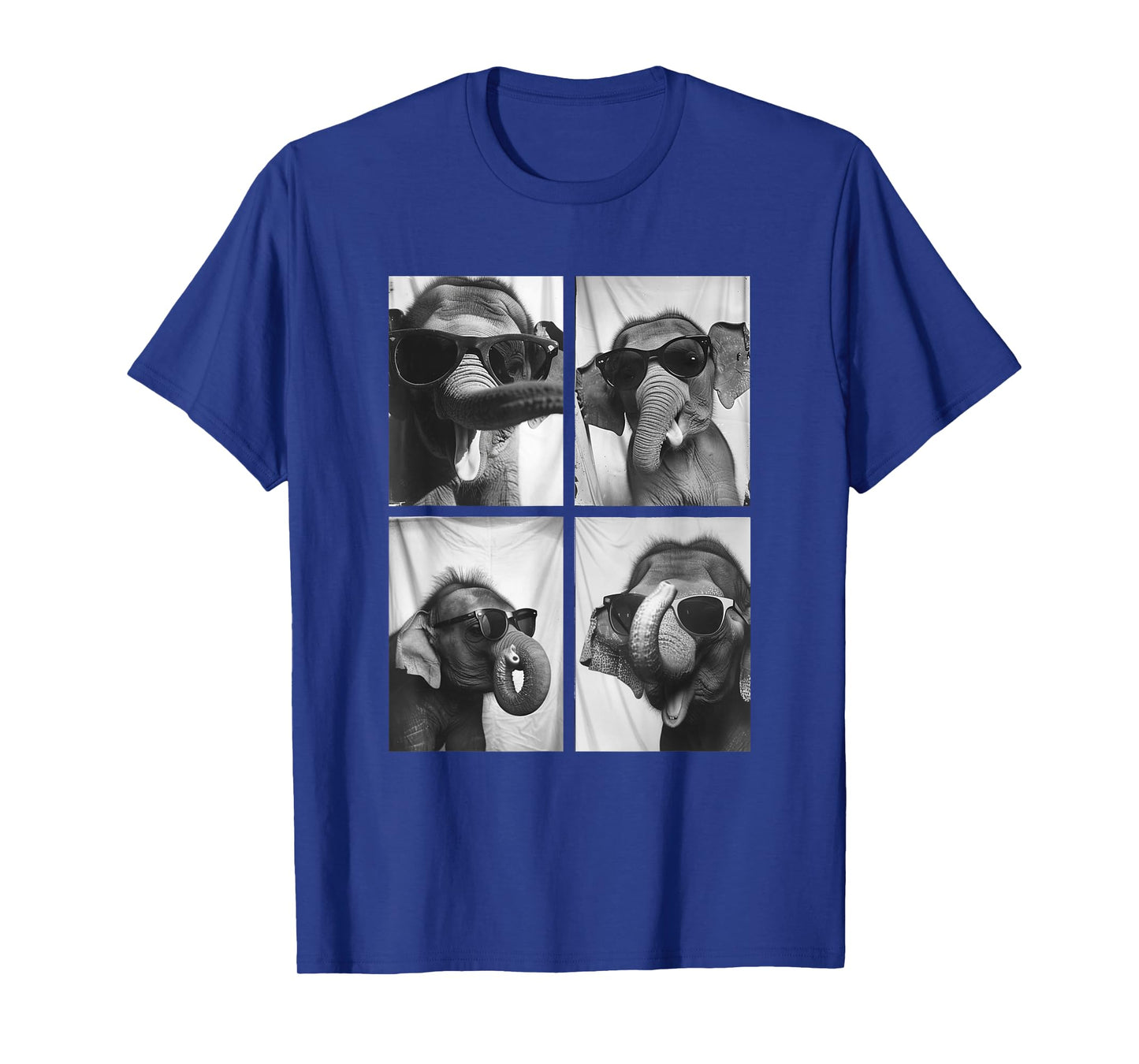 Funny Elephants with Sunglasses Cute African Animals Humor T-Shirt