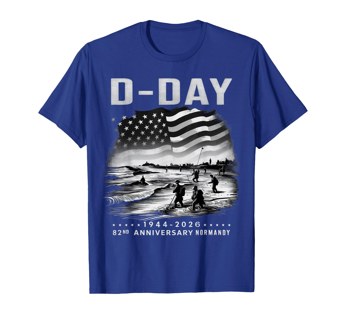 Omaha Beach 1944 D-Day 2026 82nd Anniversary Normandy D-Day T-Shirt