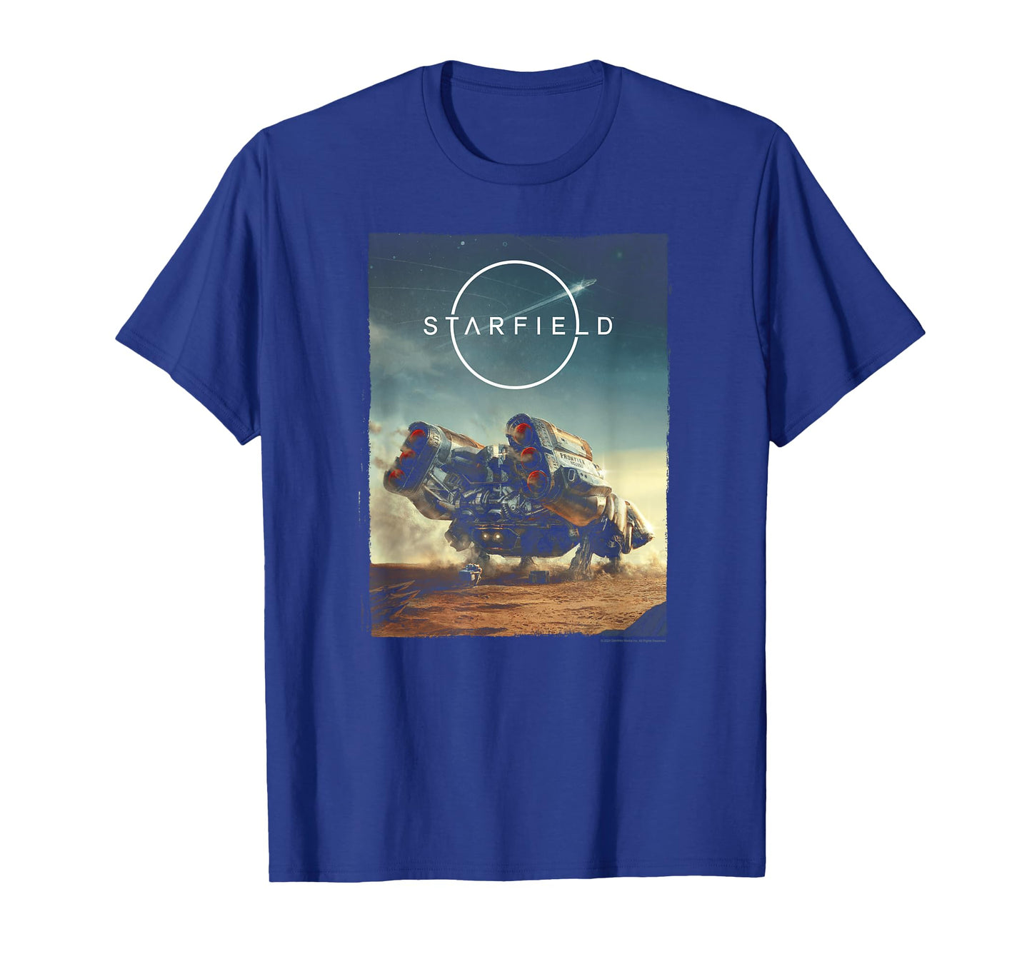 Starfield Spaceship Frontier Video Game T-Shirt