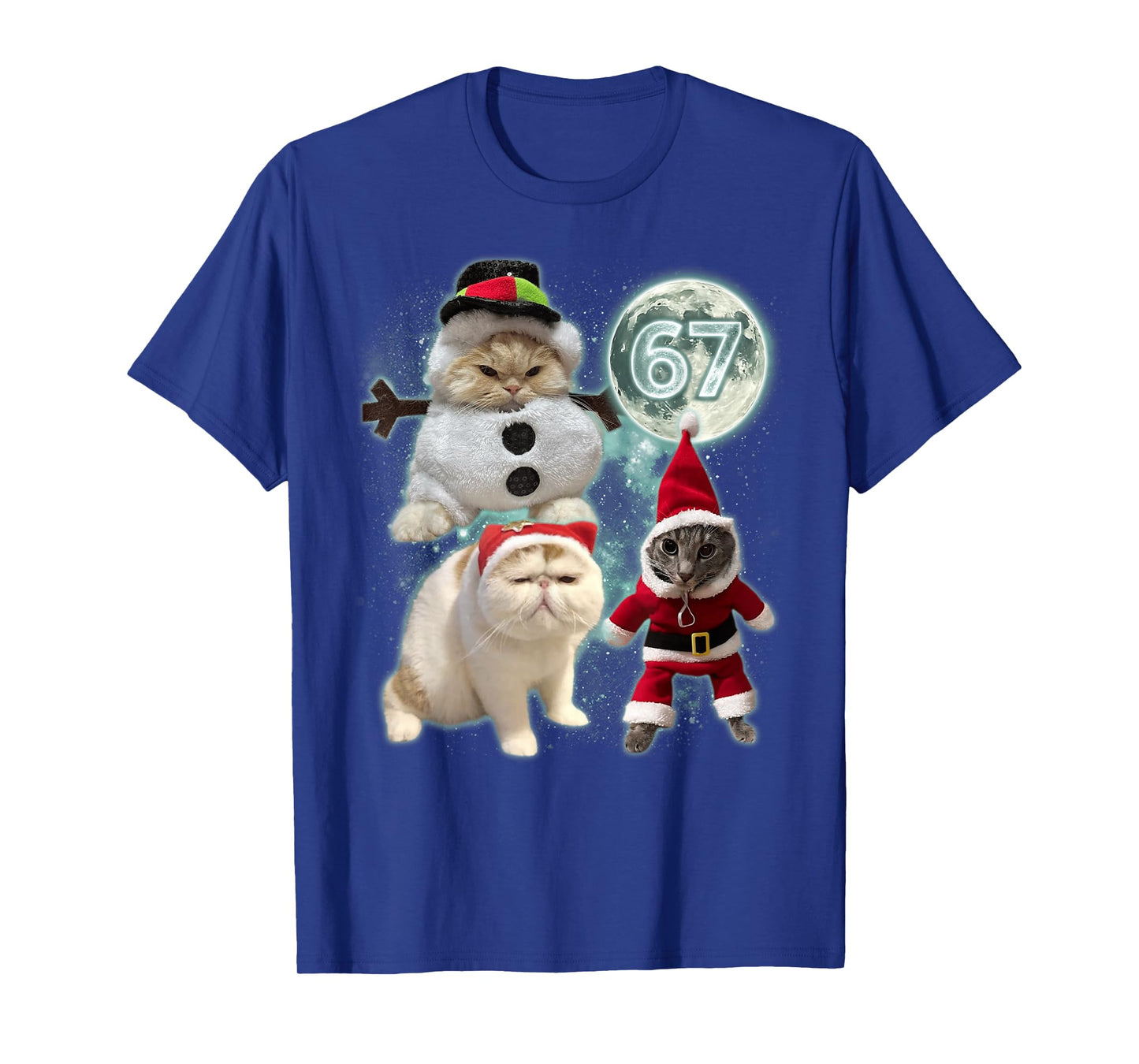 67 Days Cat Moon 67 Cat Six Seven 6 7 Meme T-Shirt