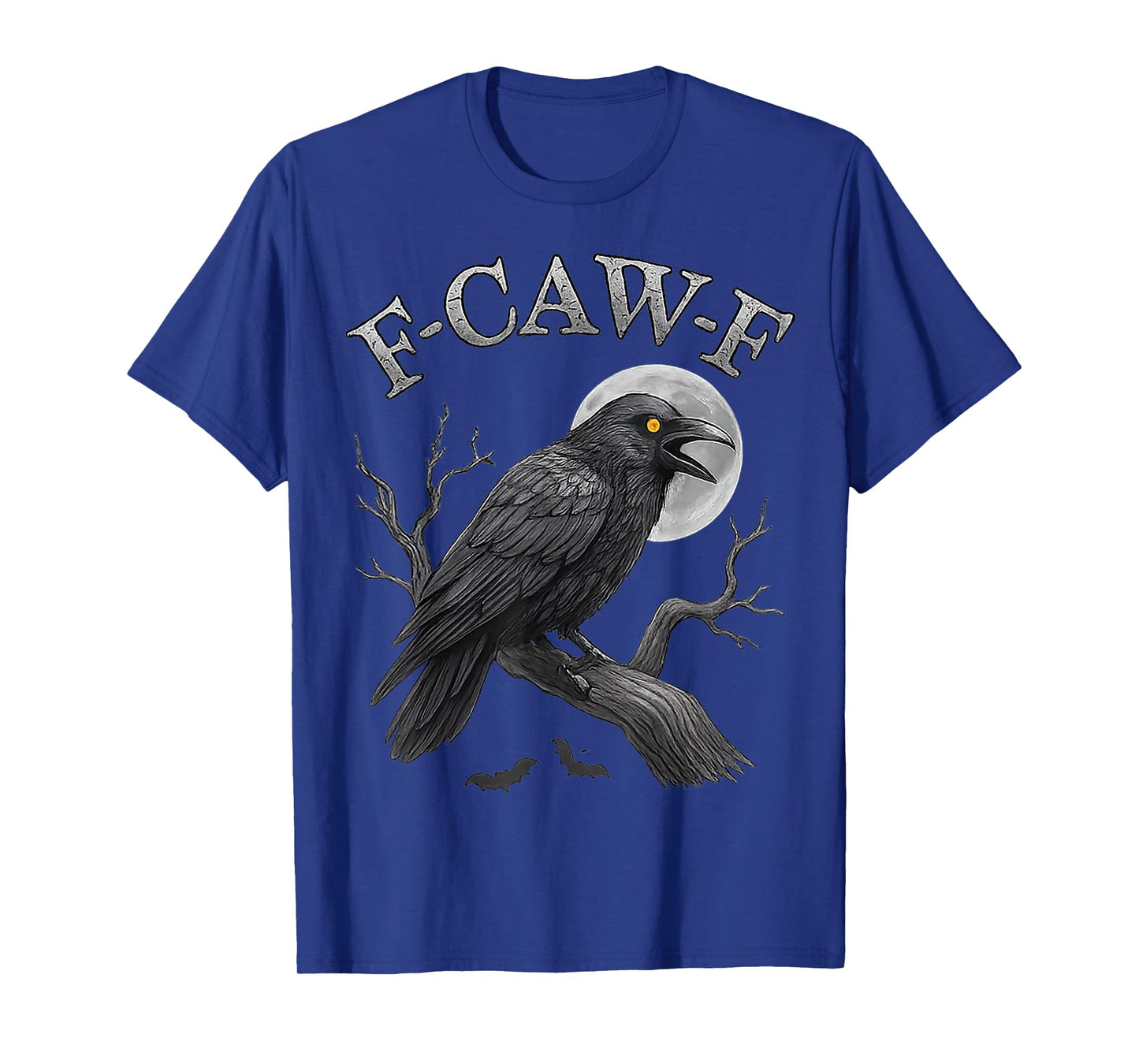 Black Crow F-Caw-F Black Raven Bird Gothic Humor Meme Funny T-Shirt