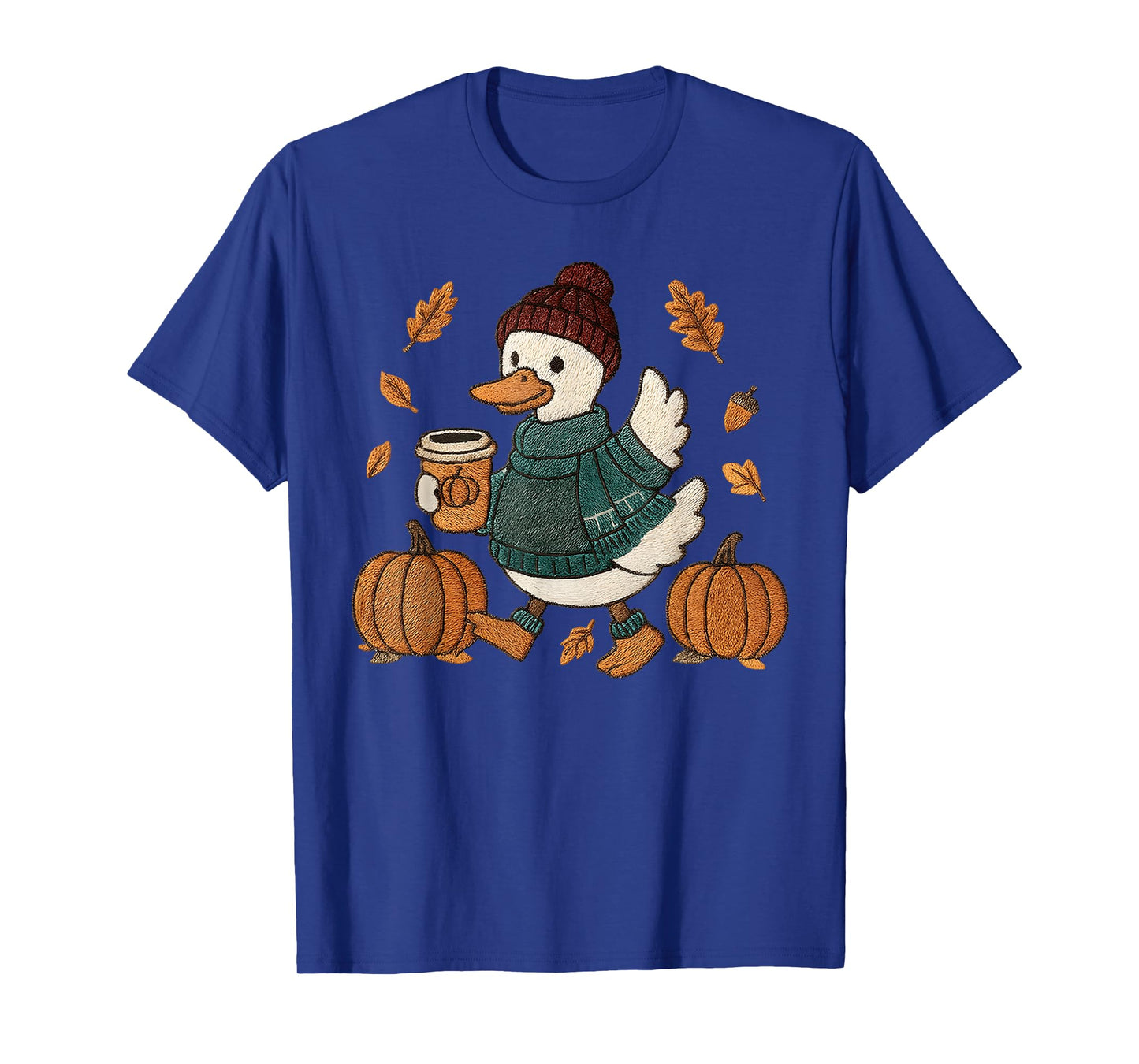Cozy Season Duck Cute Fall Duck Pumpkin Spice Autumn Coffee T-Shirt